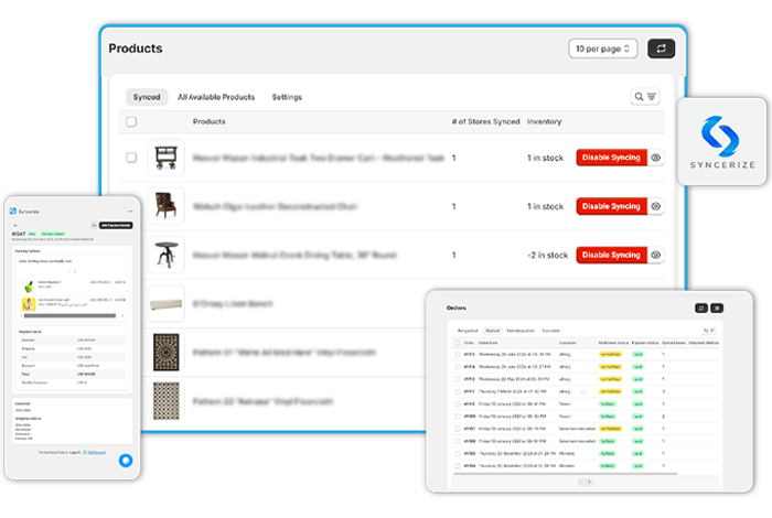 Syncerize- Inventory Sync - Shopify App