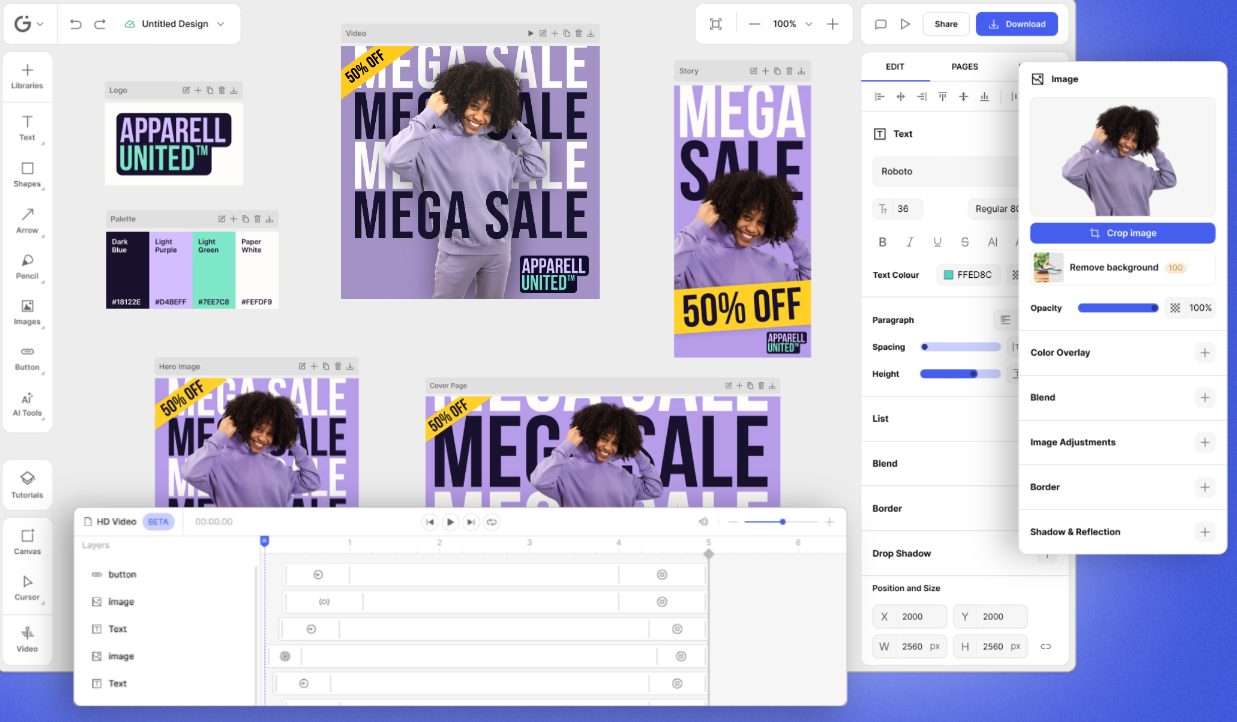 Glorify canvas-based design platform